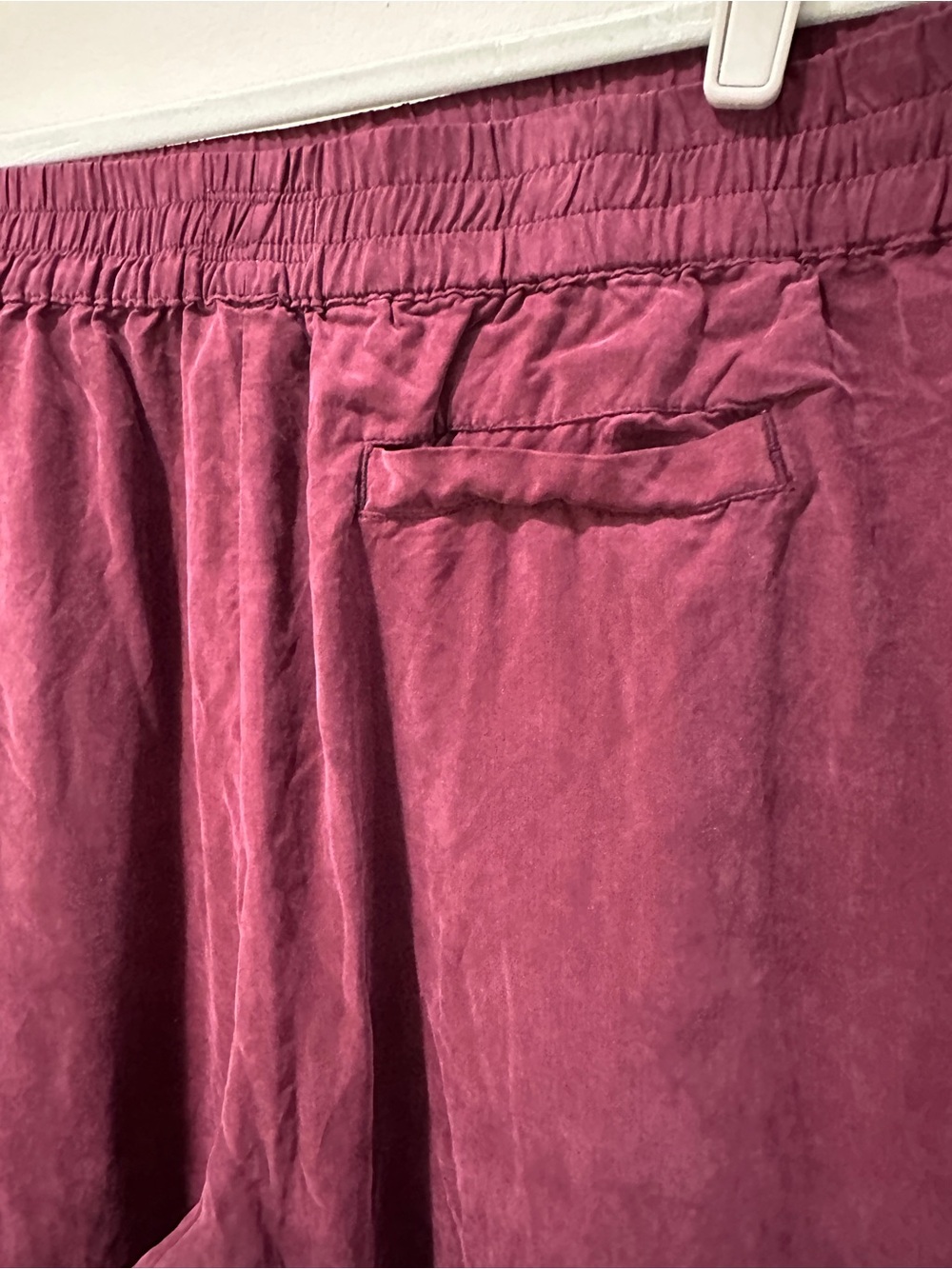 Marine Layer Wide-Leg Pull-On Pants in Berry - Picture 2 of 7